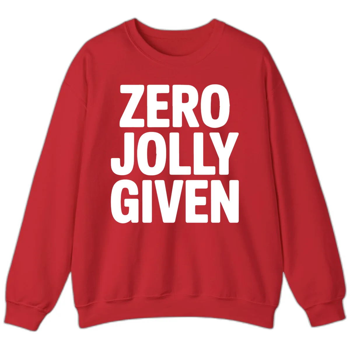 Zero Jolly Given Typography Sweatshirt in Red