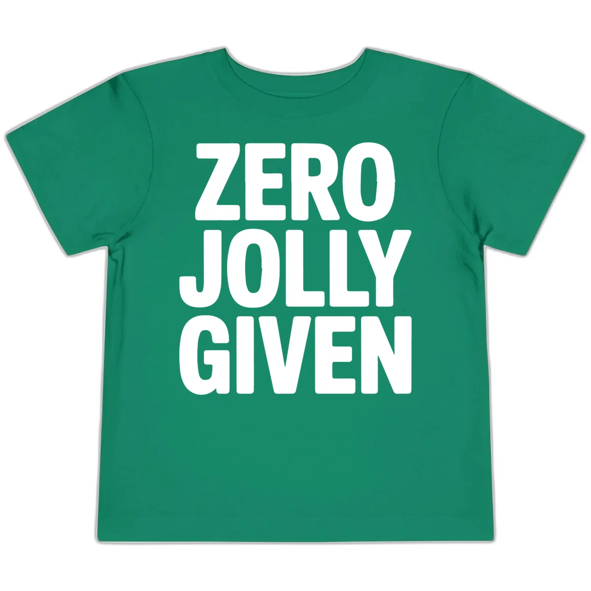 Zero Jolly Given Typography Toddler T-Shirt in Kelly