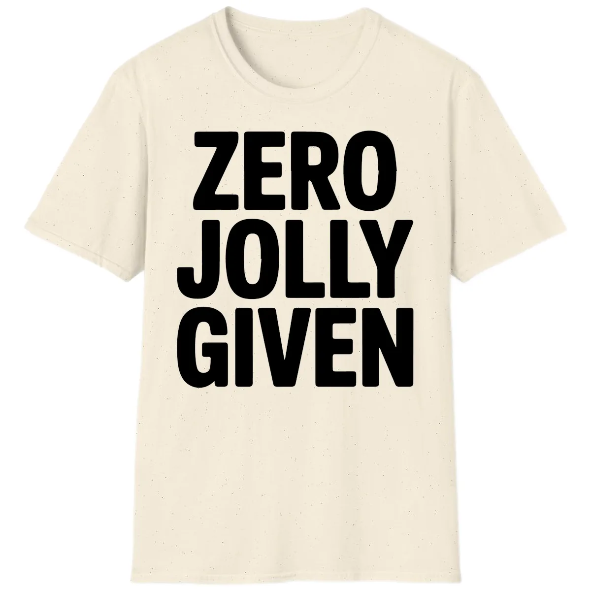Zero Jolly Given Typography T-Shirt in Natural