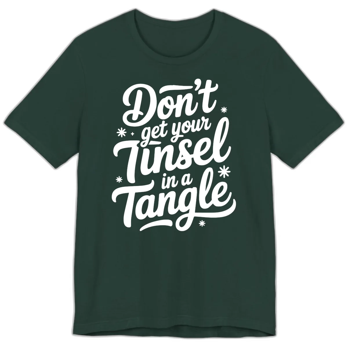 Don't Get Your Tinsel In A Tangle Premium T-Shirt in Forest