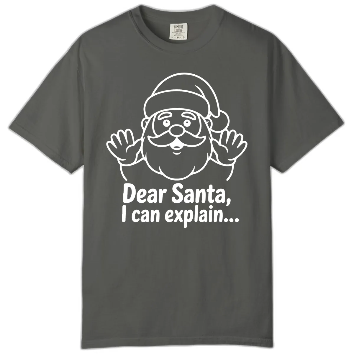 Dear Santa I Can Explain Christmas Design Comfort Color in Pepper