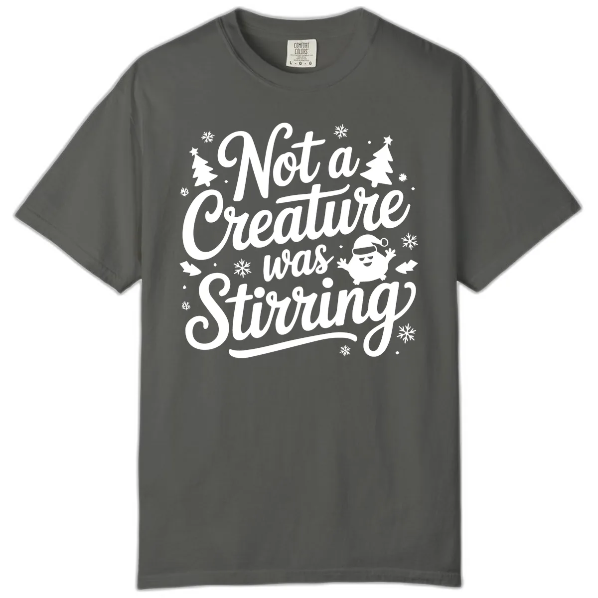 Not A Creature Was Stirring Design Comfort Color in Pepper