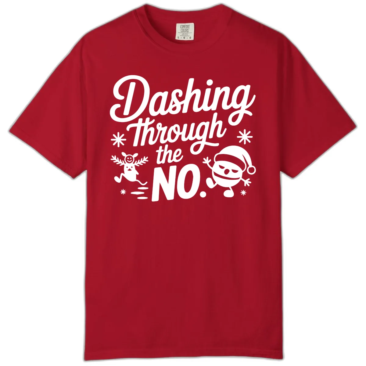 Dashing Through The No. Comfort Color in Red