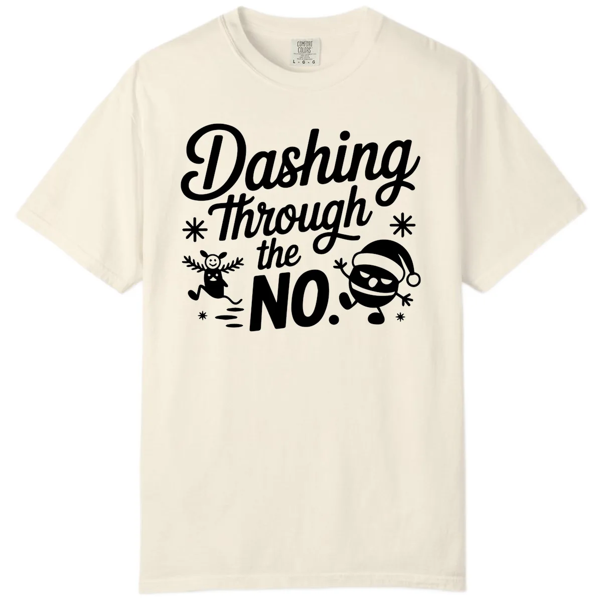 Dashing Through The No. Comfort Color in Ivory