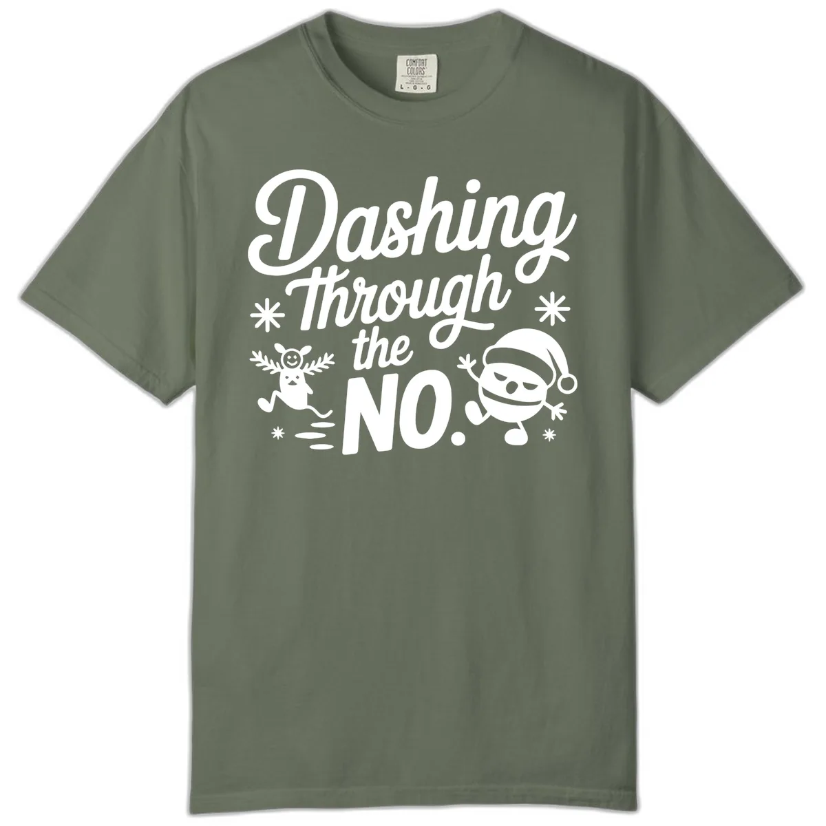 Dashing Through The No. Comfort Color in Moss