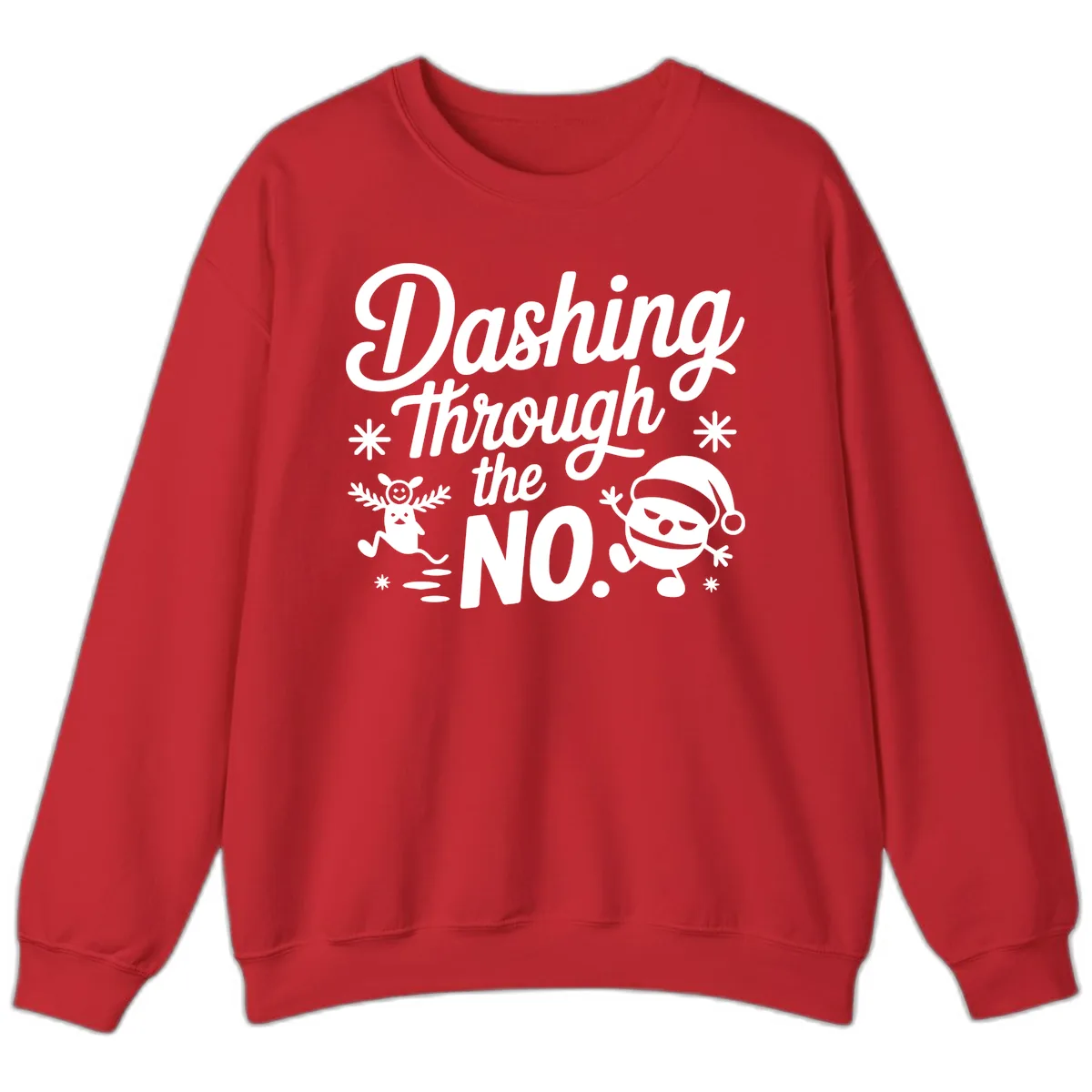 Dashing Through The No. Sweatshirt in Red