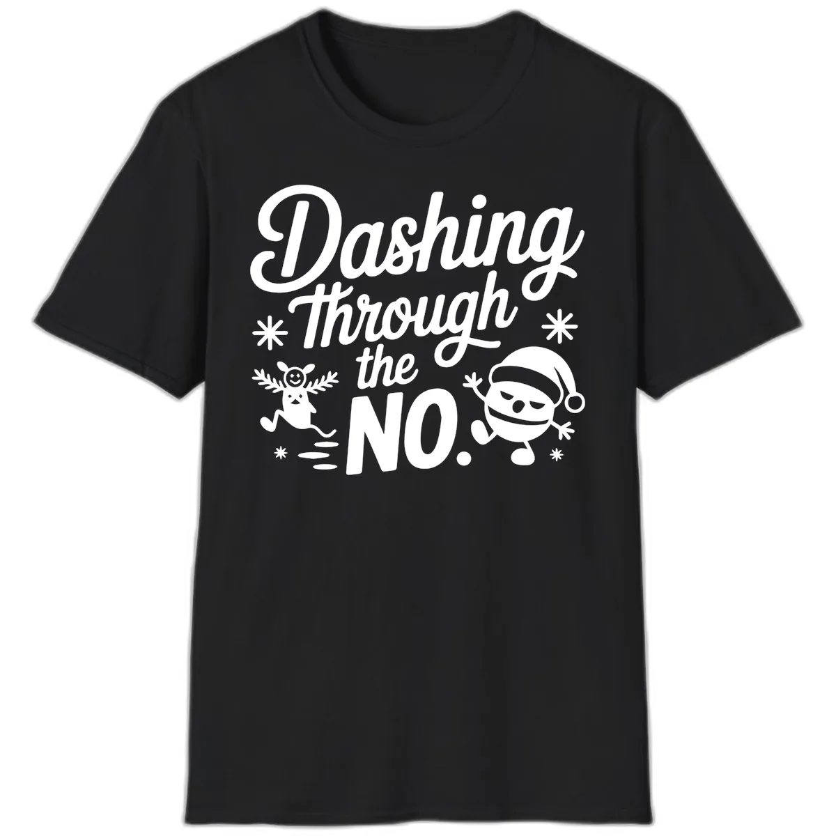 Dashing Through The No. T-Shirt in Black