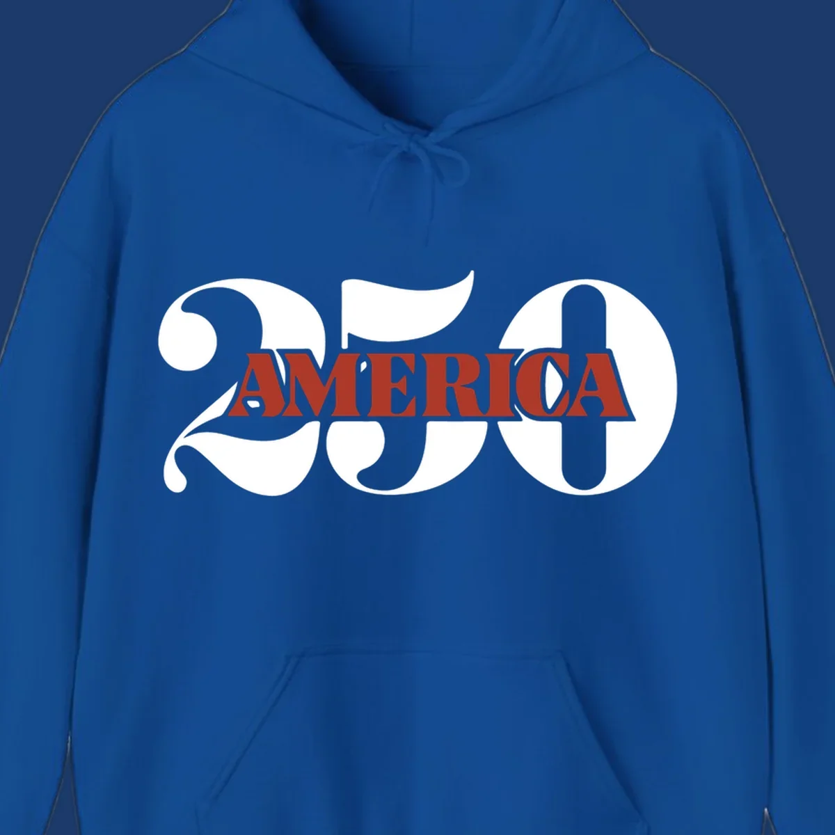 Bold typography design for America's 250th anniversary celebration, featuring '250' and 'AMERICA'.