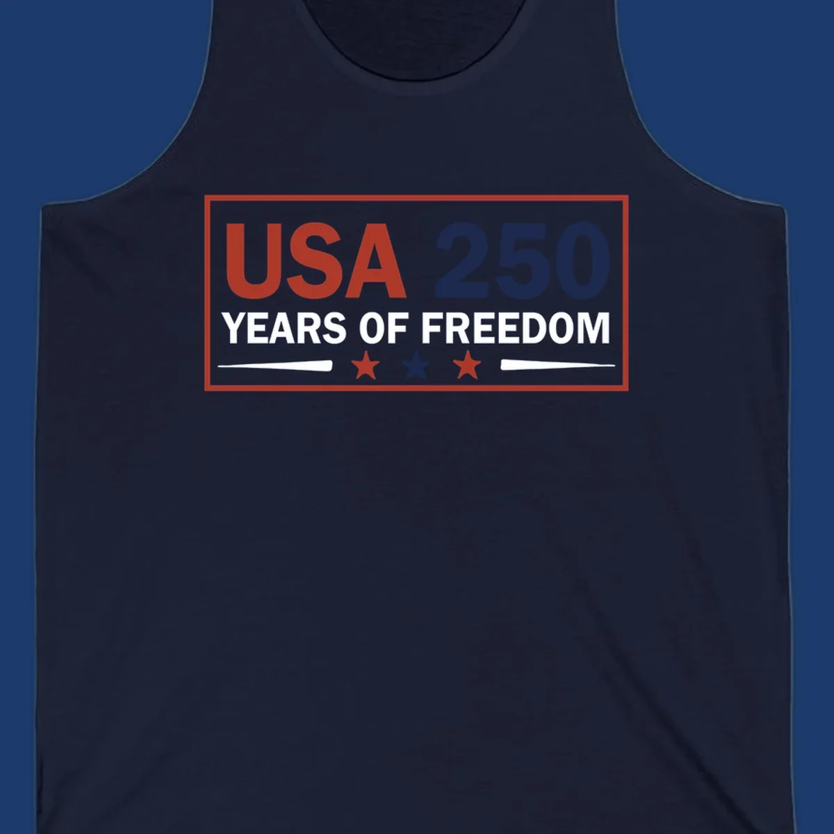 USA 250 freedom patriotic text and graphic design for celebration.