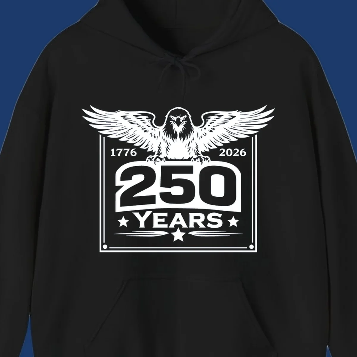 America 250 years patriotic eagle graphic