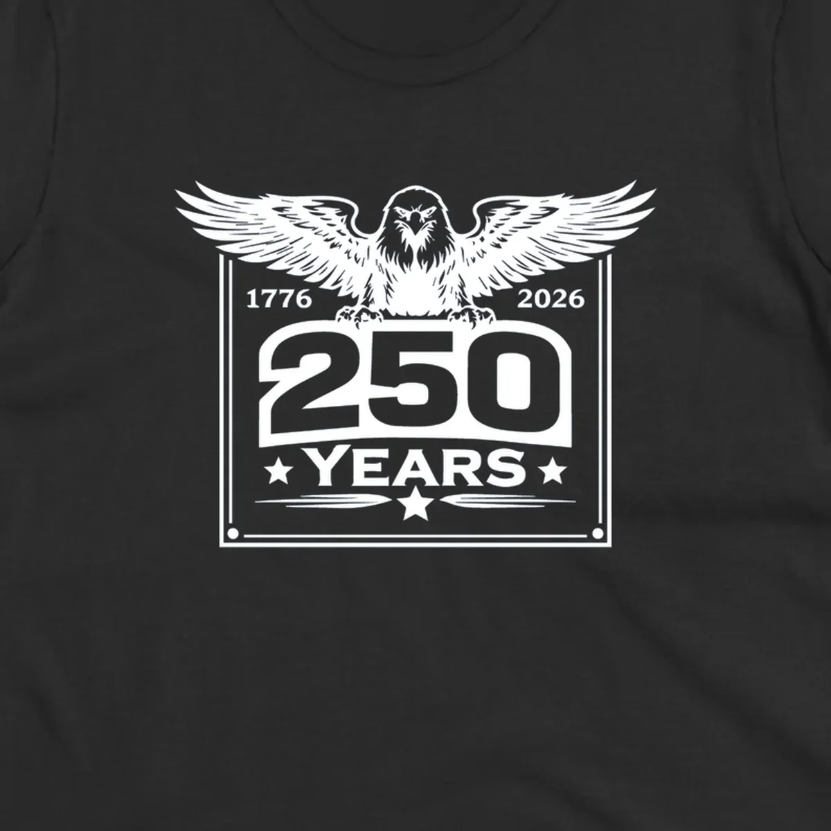 America 250 years patriotic eagle graphic