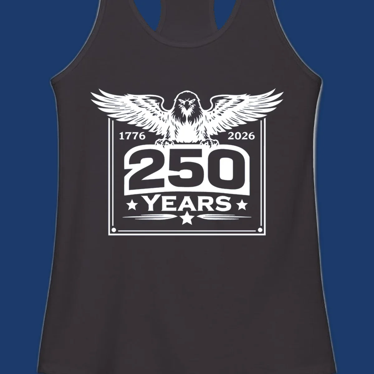 America 250 years patriotic eagle graphic