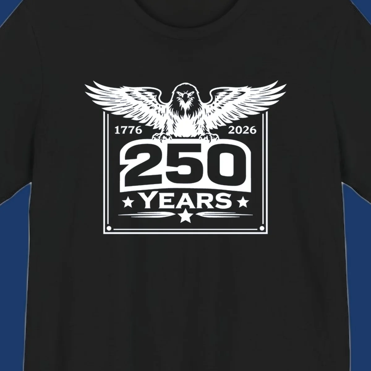 America 250 years patriotic eagle graphic