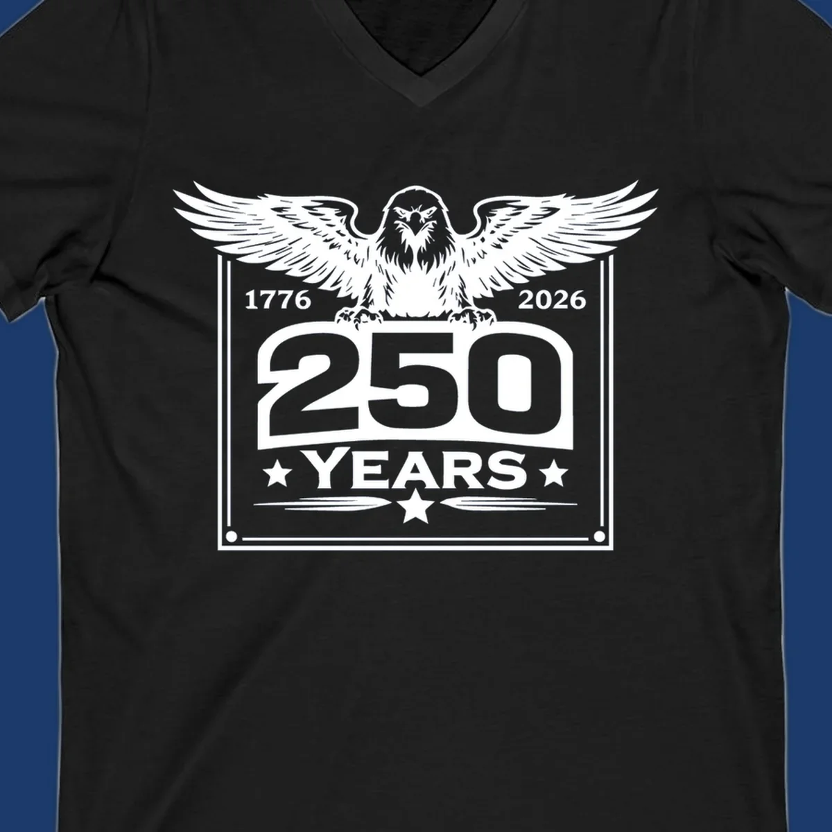 America 250 years patriotic eagle graphic
