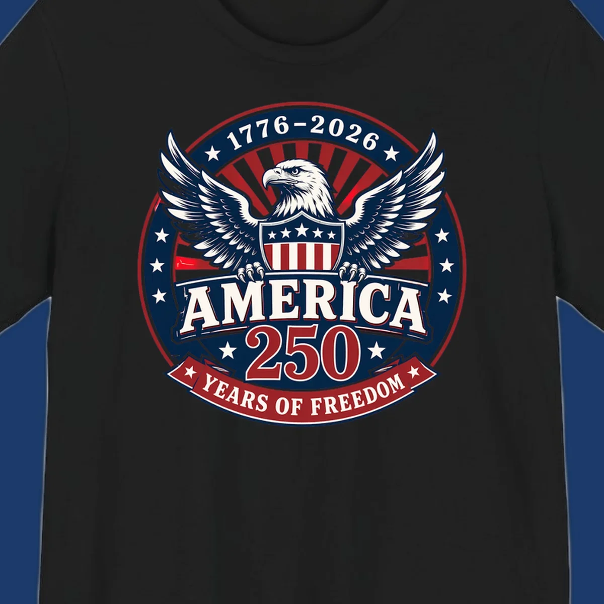 America 250 freedom eagle shield text 1776-2026