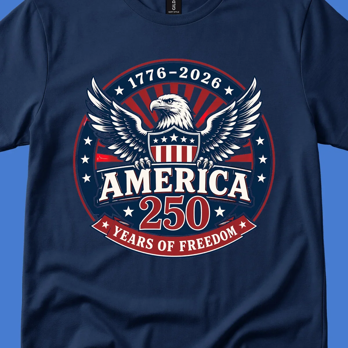 America 250 freedom eagle shield text 1776-2026