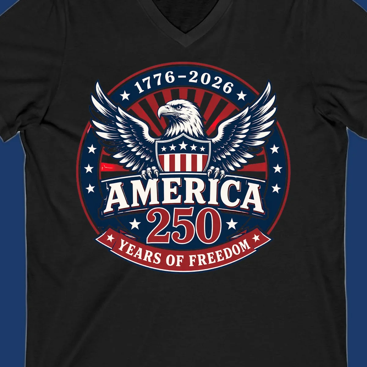 America 250 freedom eagle shield text 1776-2026