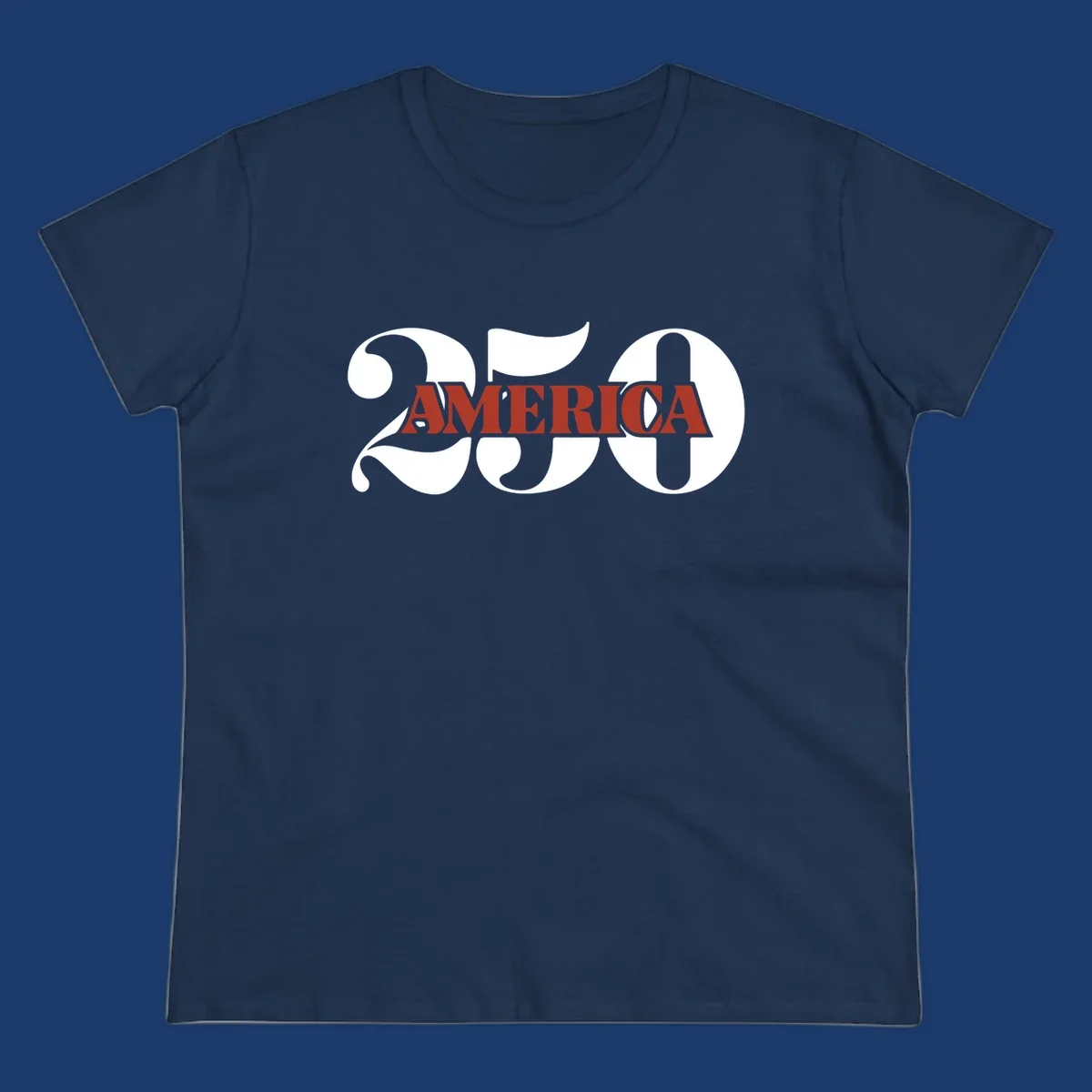 Bold typography design for America's 250th anniversary celebration, featuring '250' and 'AMERICA'.