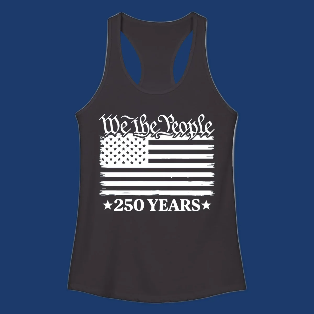 We the People 250 years America patriotic flag design.