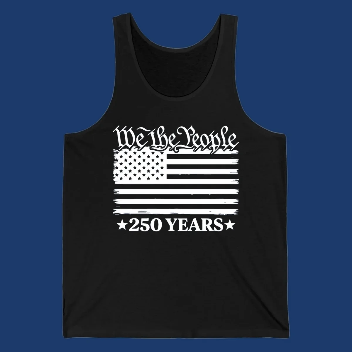 We the People 250 years America patriotic flag design.