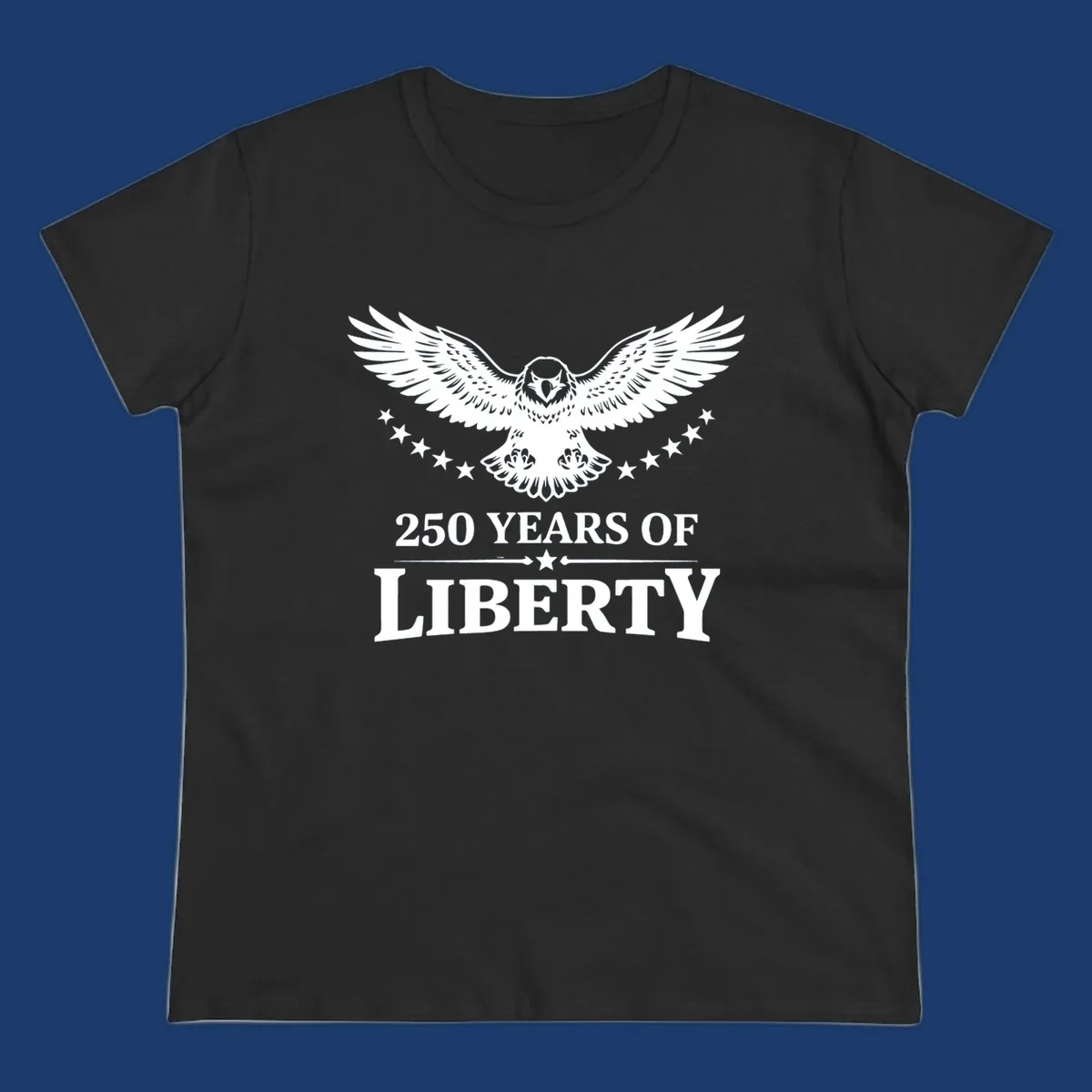 America 250th anniversary eagle with wings spread and '250 Years Of Liberty' text.