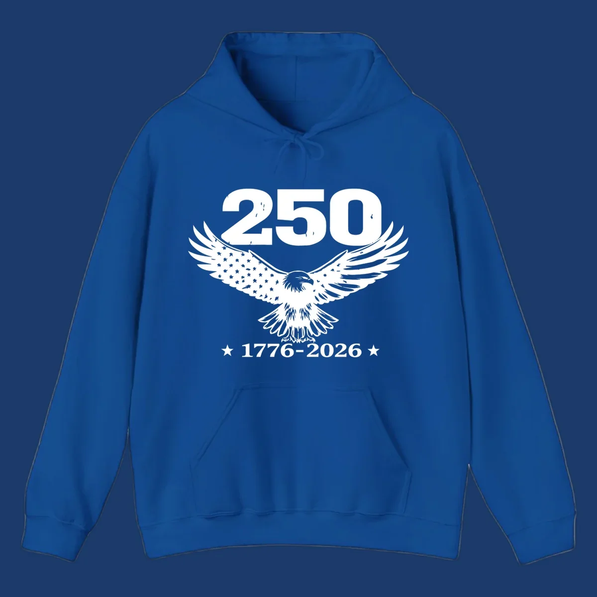 America 250th anniversary design with eagle and flag, 1776-2026.