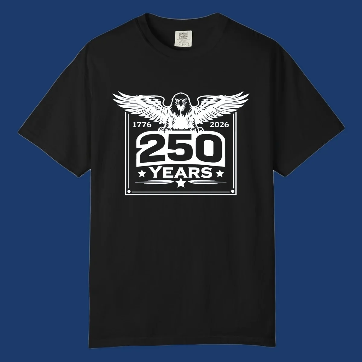 America 250 years patriotic eagle graphic