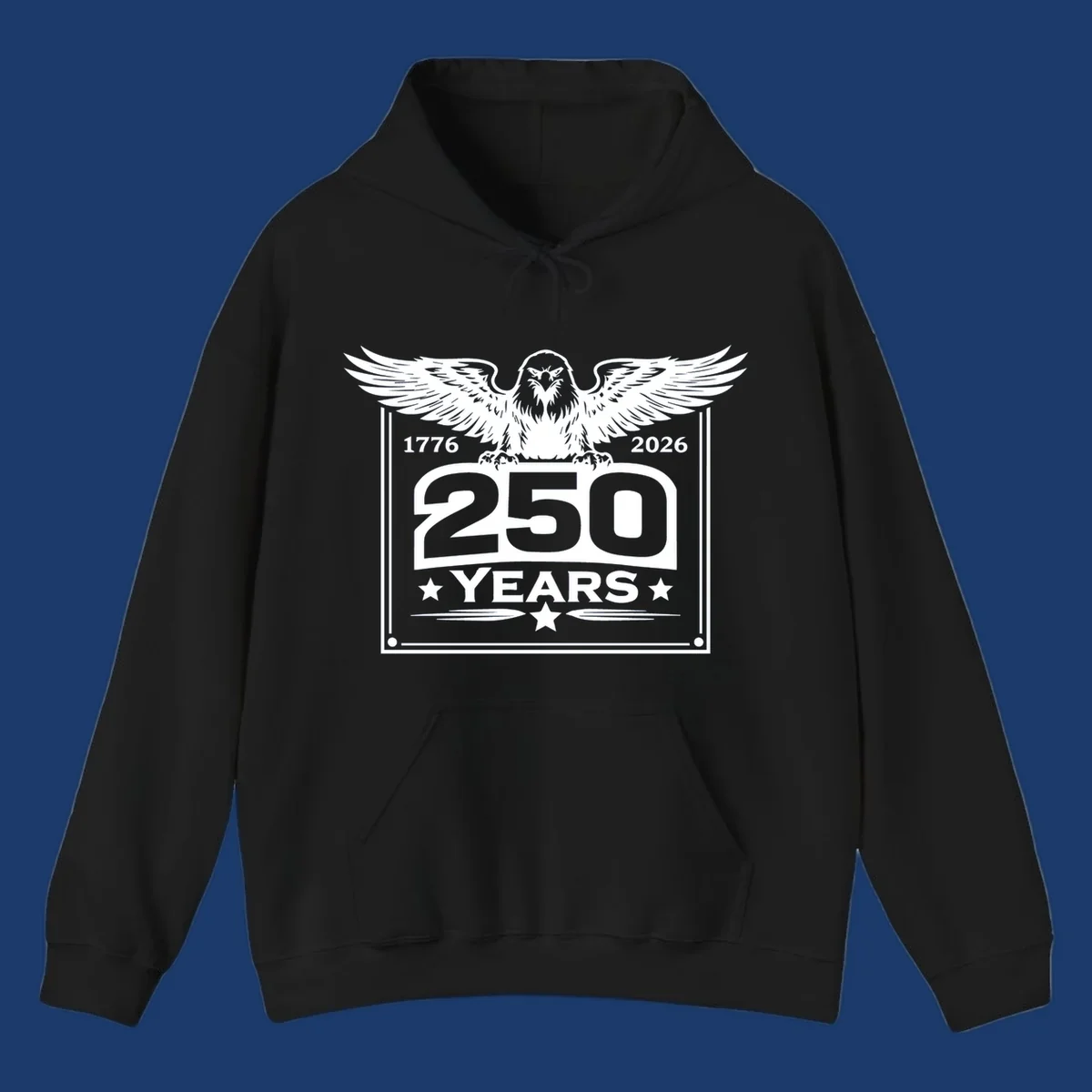 America 250 years patriotic eagle graphic