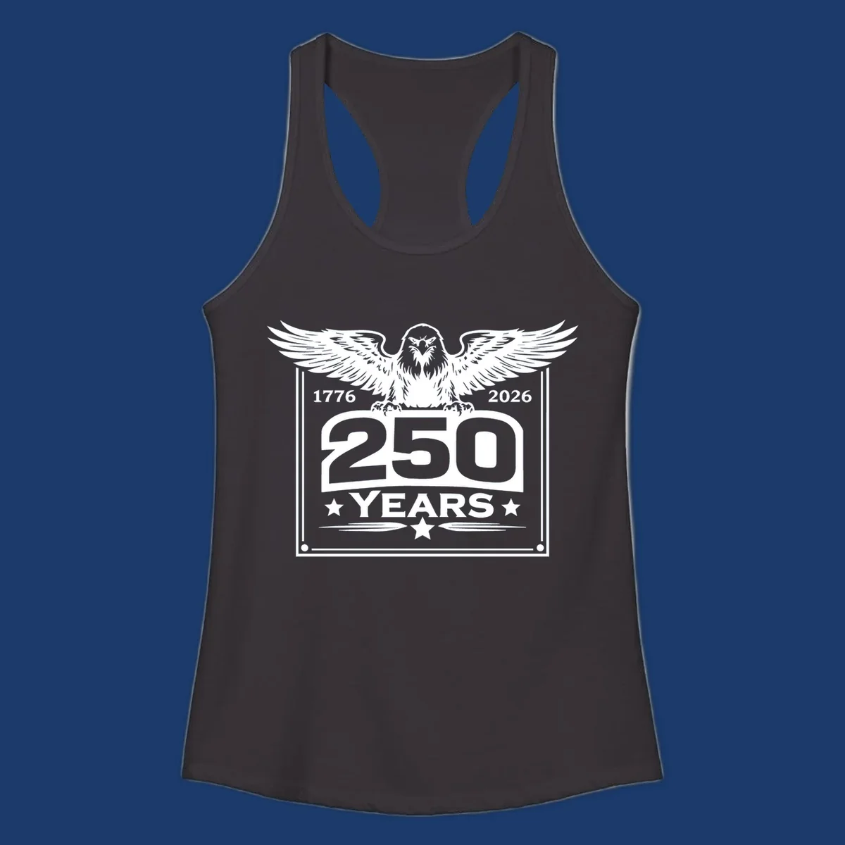 America 250 years patriotic eagle graphic