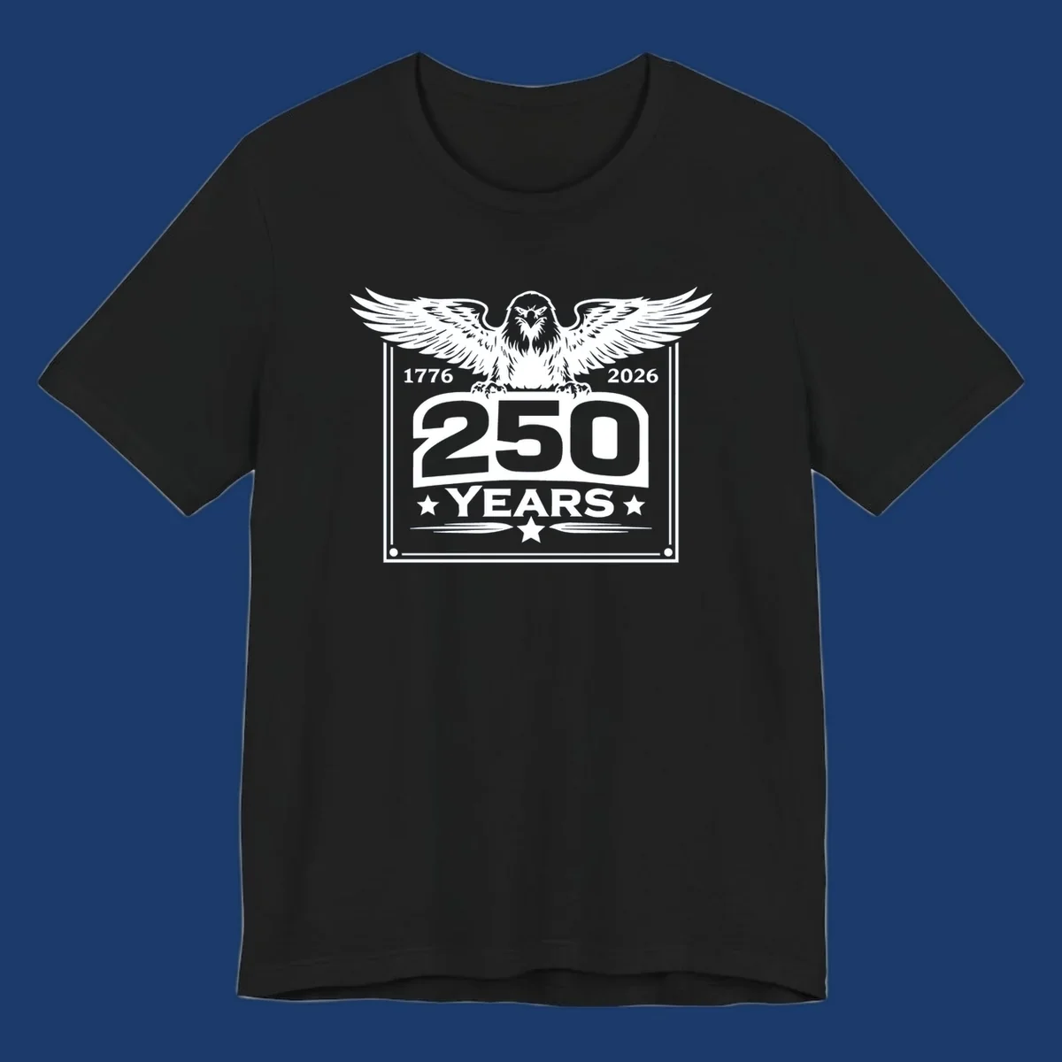 America 250 years patriotic eagle graphic