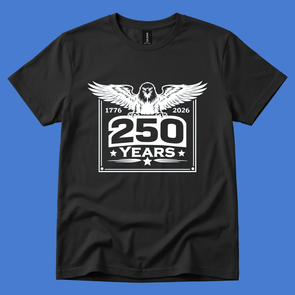 America 250 years patriotic eagle graphic