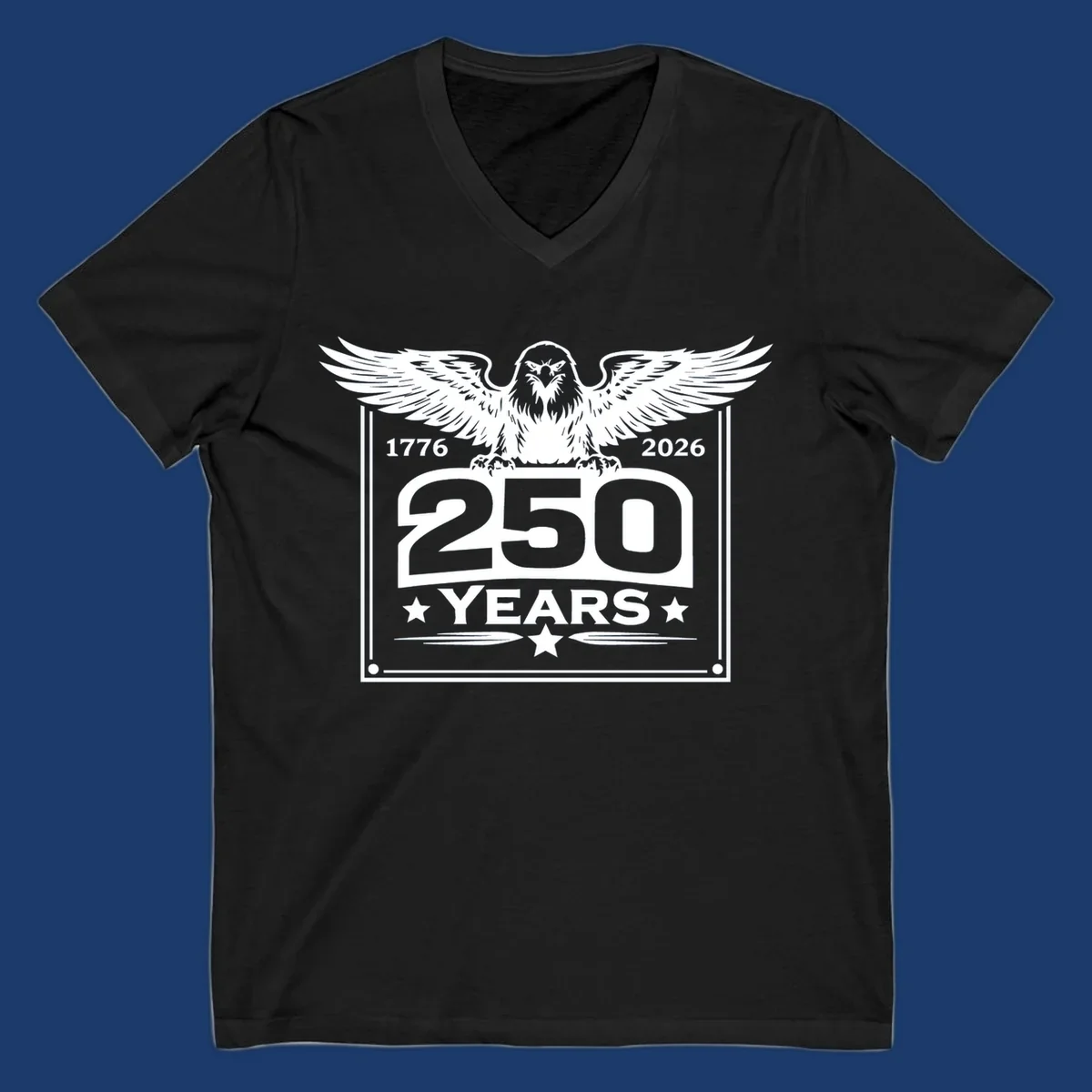 America 250 years patriotic eagle graphic