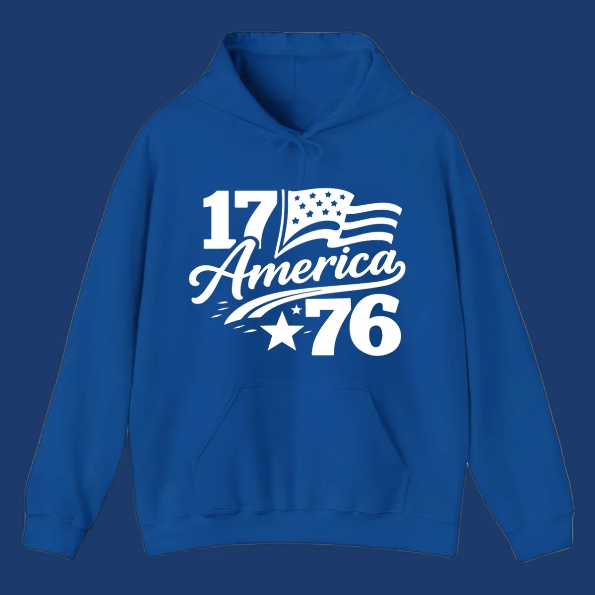 America 250th Anniversary bold text design with American flag and star.