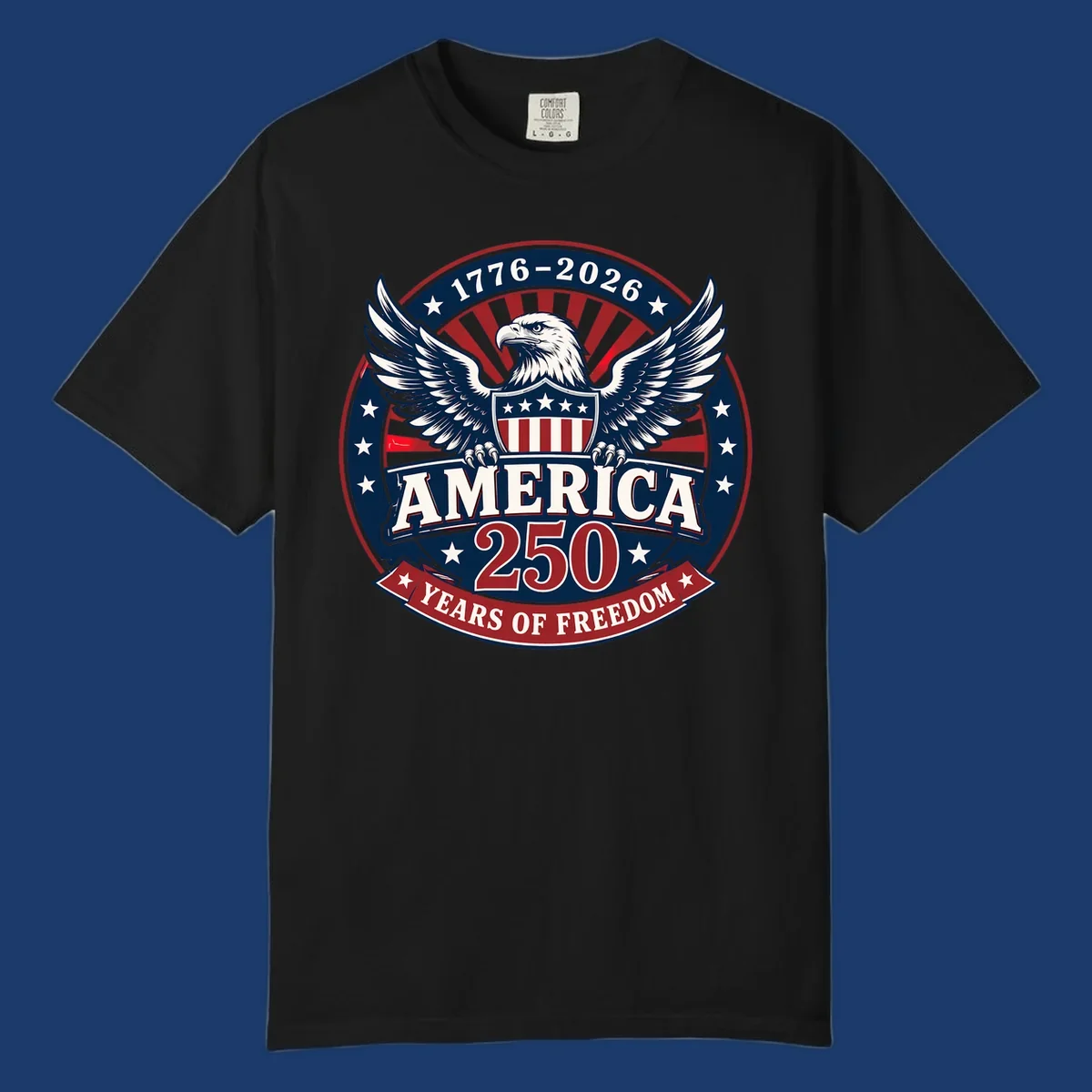 America 250 freedom eagle shield text 1776-2026