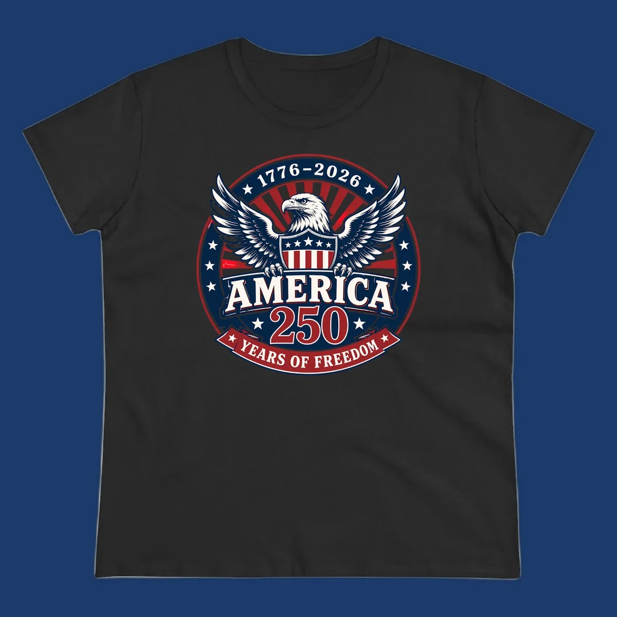 America 250 freedom eagle shield text 1776-2026