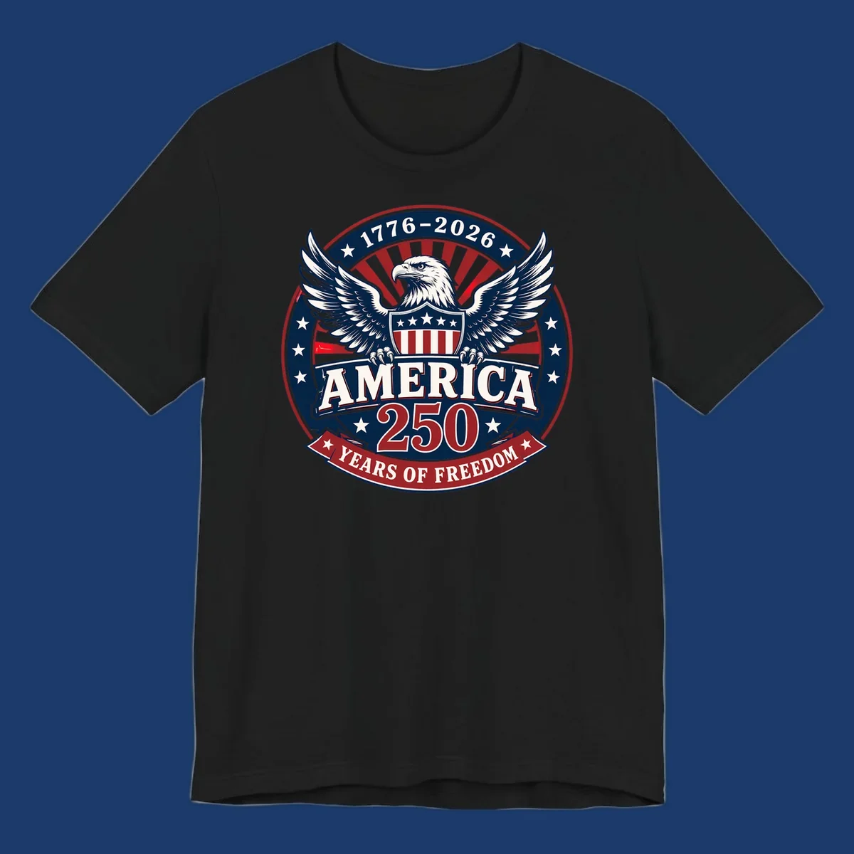 America 250 freedom eagle shield text 1776-2026