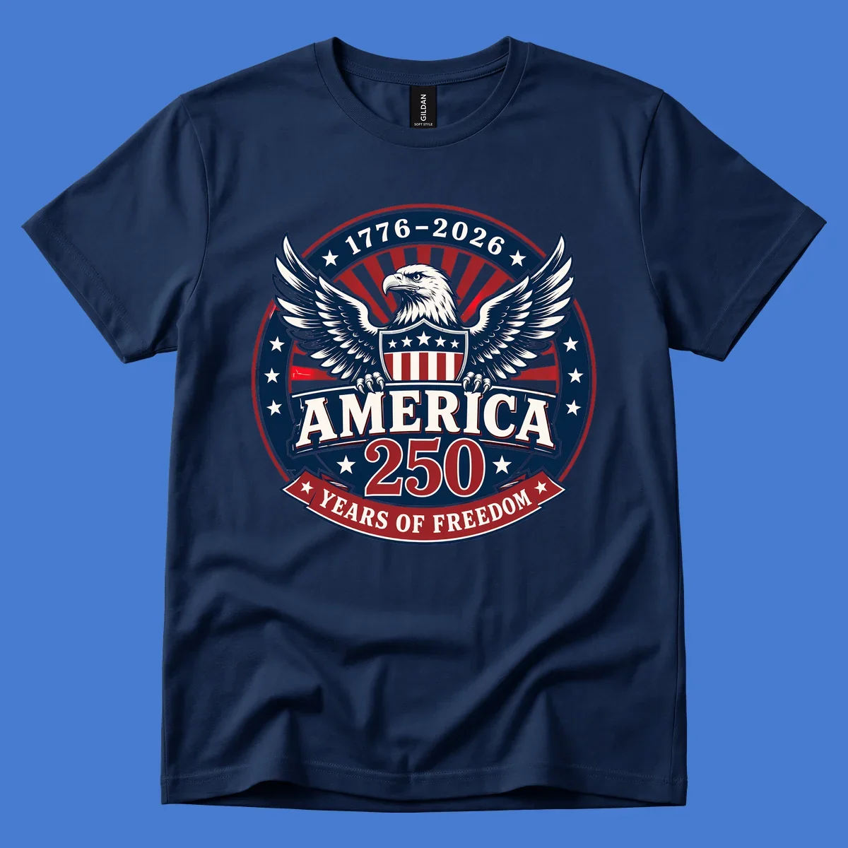 America 250 freedom eagle shield text 1776-2026