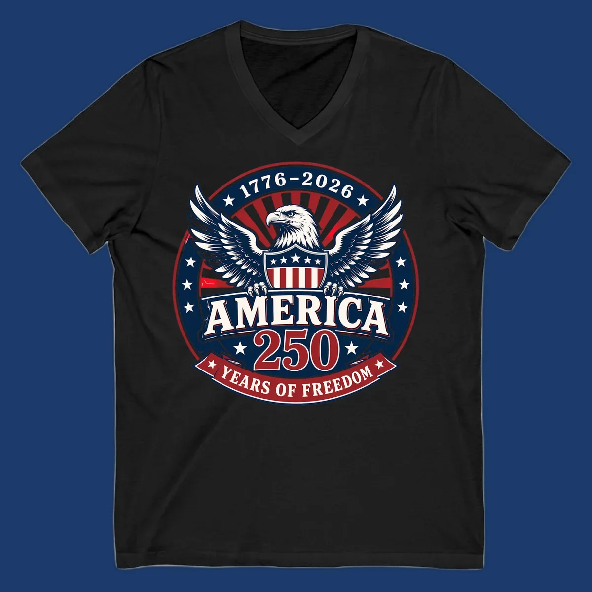America 250 freedom eagle shield text 1776-2026