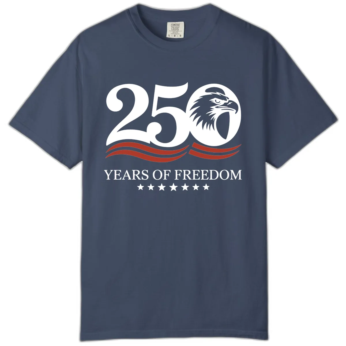 250 Years Of Freedom Celebration Comfort Color in Midnight