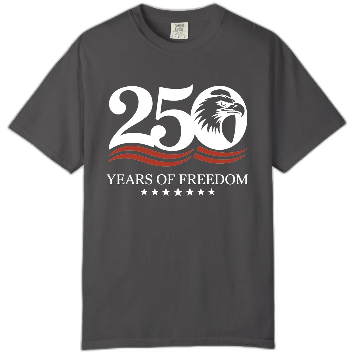 250 Years Of Freedom Celebration Comfort Color in Graphite