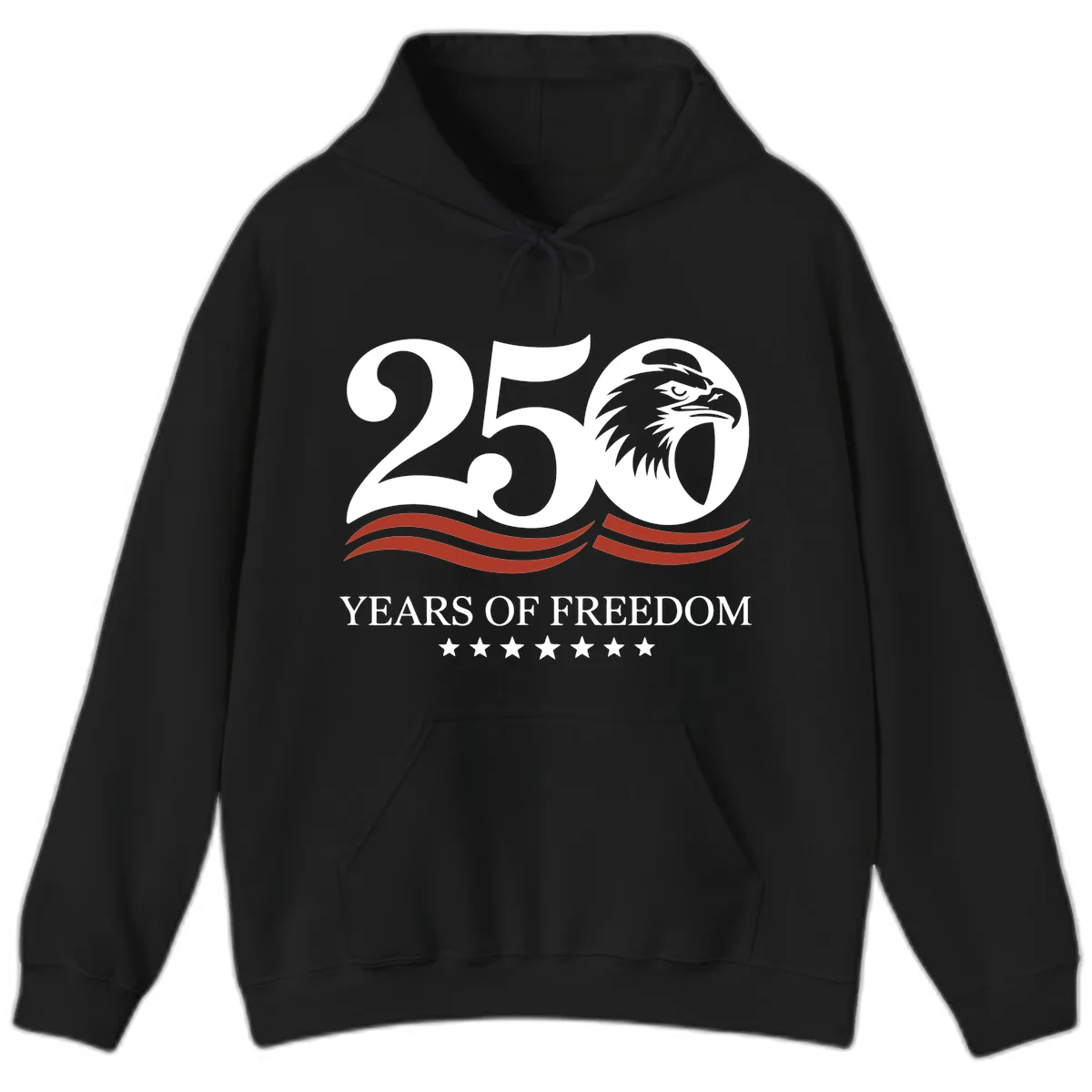 250 Years Of Freedom Celebration Hoodie in Black