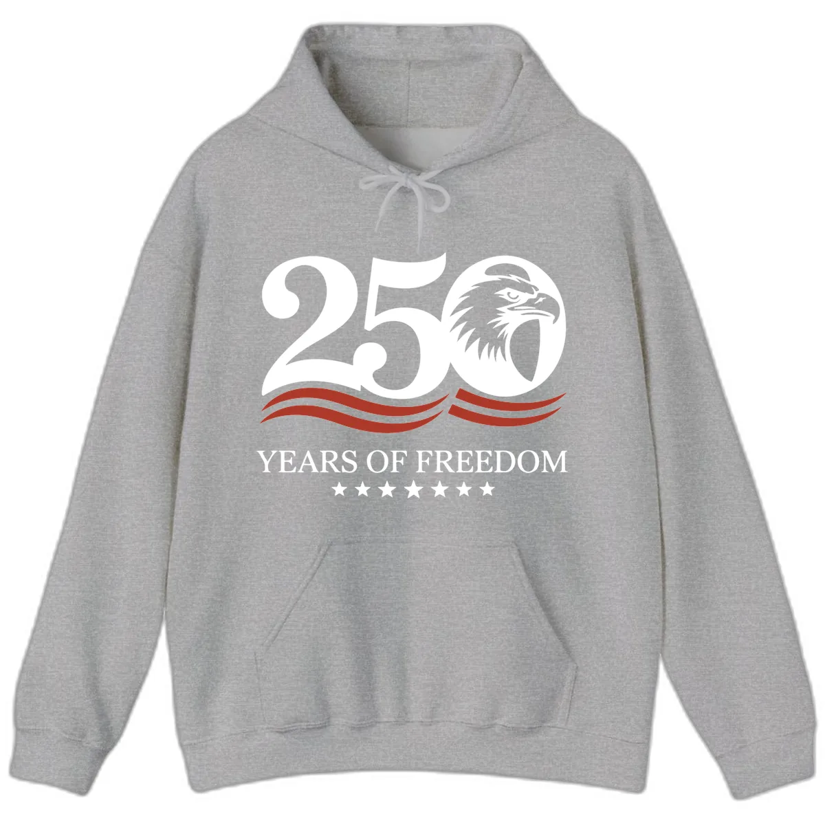 250 Years Of Freedom Celebration Hoodie in Sport Grey