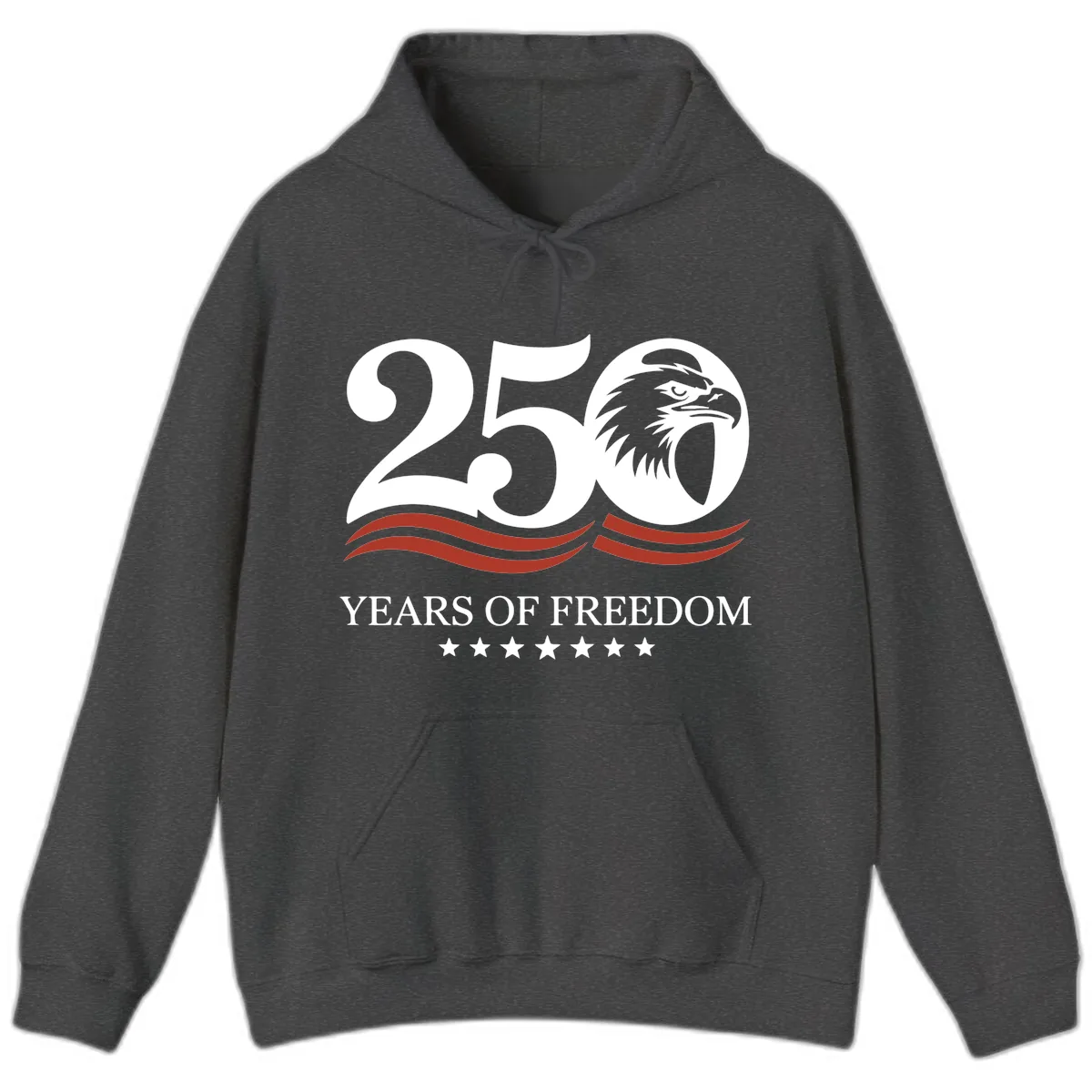 250 Years Of Freedom Celebration Hoodie in Dark Heather