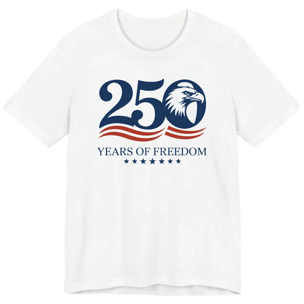 250 Years Of Freedom Celebration Premium T-Shirt in White