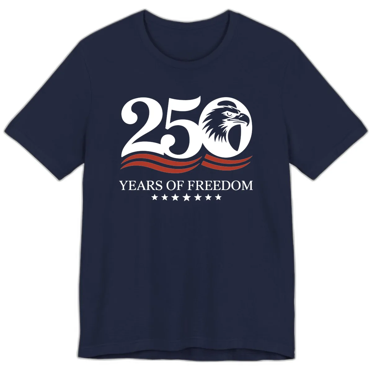 250 Years Of Freedom Celebration Premium T-Shirt in Navy