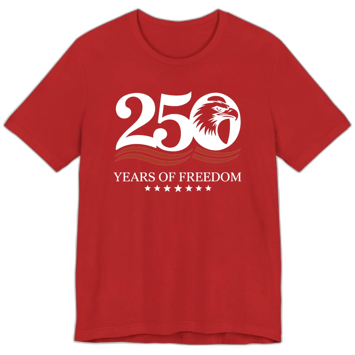 250 Years Of Freedom Celebration Premium T-Shirt in Red