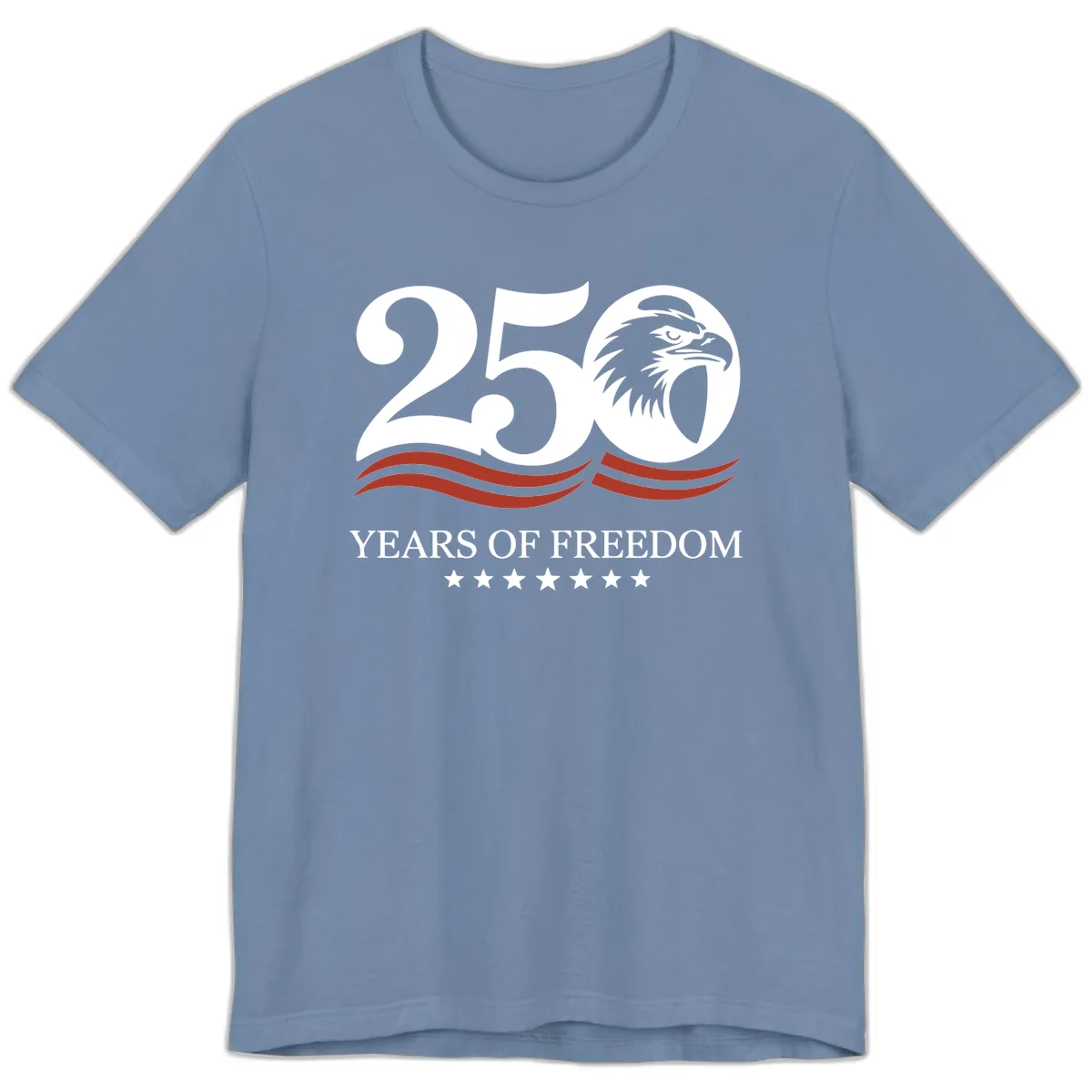 250 Years Of Freedom Celebration Premium T-Shirt in Steel Blue