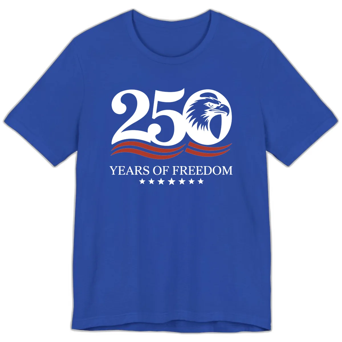 250 Years Of Freedom Celebration Premium T-Shirt in True Royal