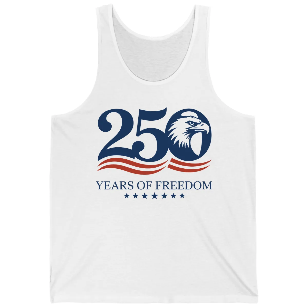 250 Years Of Freedom Celebration Tank in White