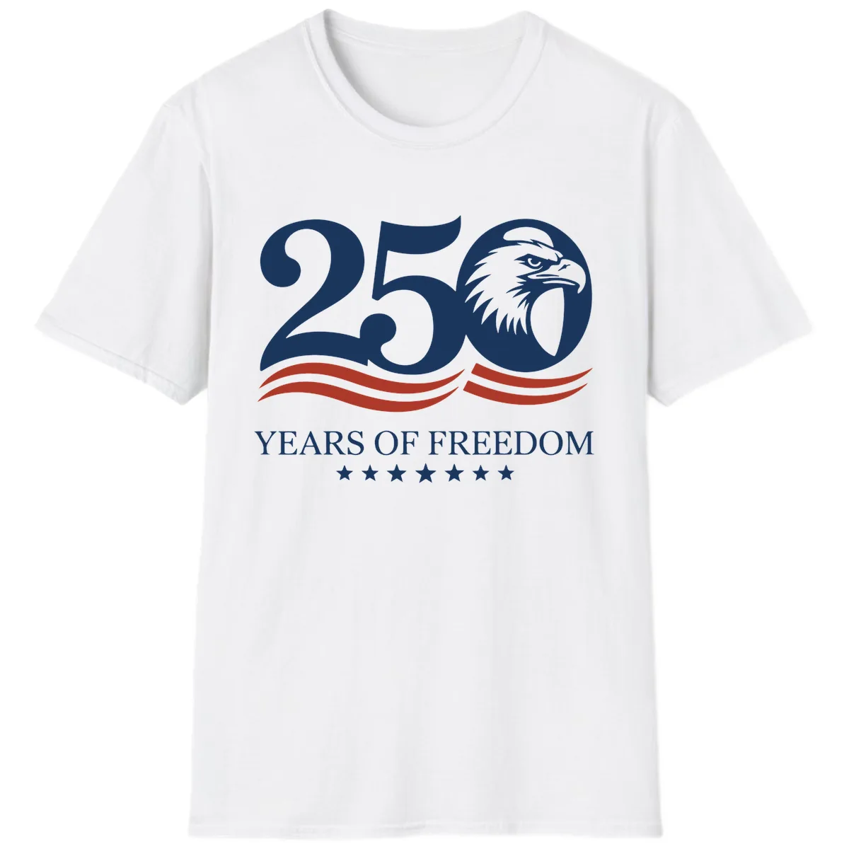 250 Years Of Freedom Celebration T-Shirt in White